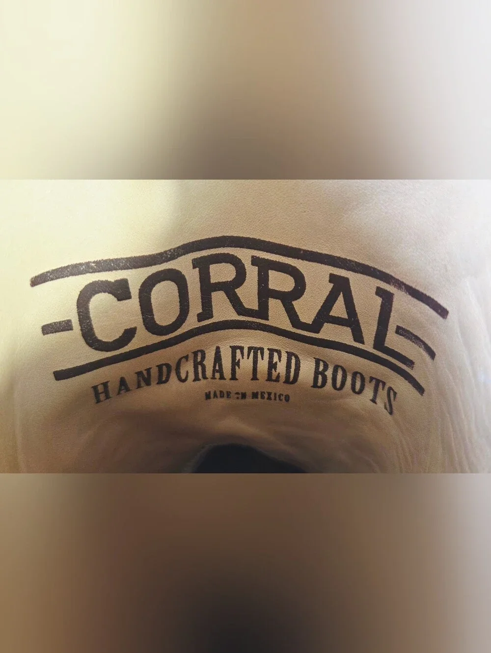 CORRAL INLAY & CRYSTAL WHITE BONE WESTERN BOOTS.